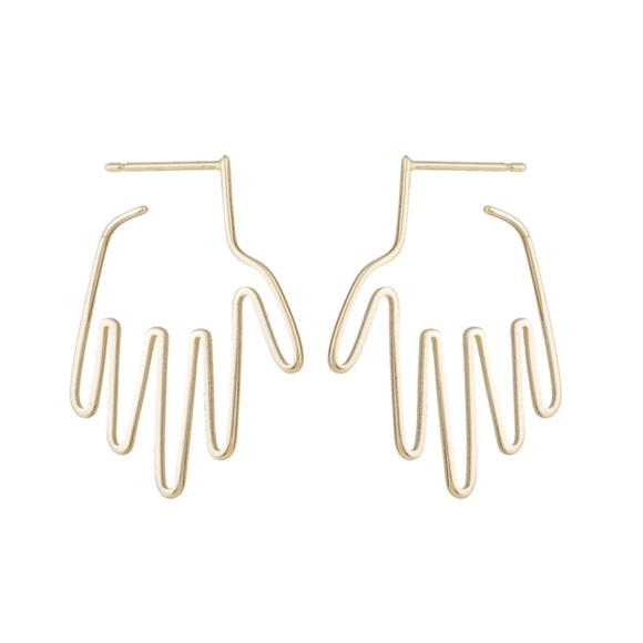 Hand Earrings - Picture 2 of 3